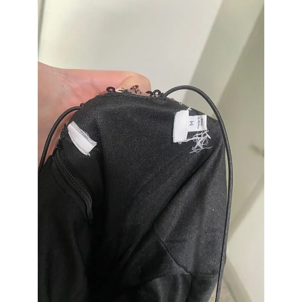 ASTR The Label Rose Pink Sequin One Shoulder Party Dress M NWOT - Picture 4 of 4